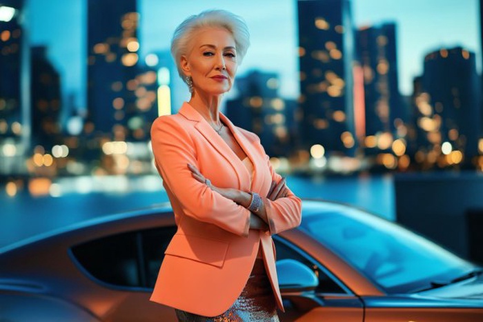 rich mature woman