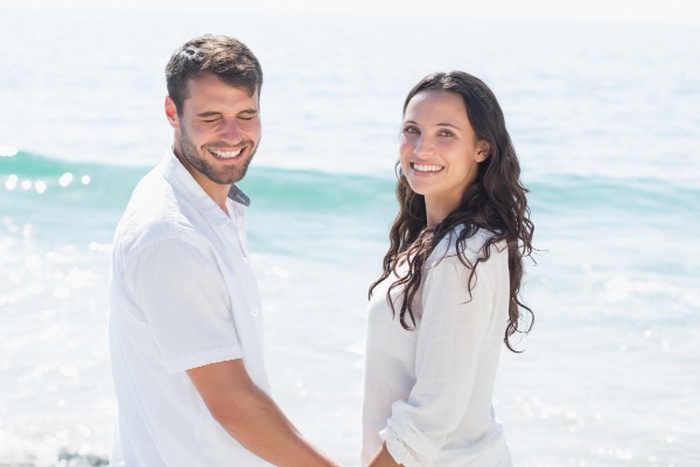 happy over 40 couple